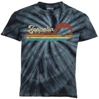 Vintage Zeppelin Retro Sunset Funny Dirigible Airship Kids Tie-Dye T-Shirt