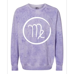 Virgo Zodiac Symbol Grunge Astrology Horoscope Virgo Gift Colorblast Crewneck Sweatshirt