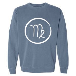 Virgo Zodiac Symbol Grunge Astrology Horoscope Virgo Gift Garment-Dyed Sweatshirt