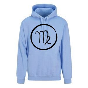 Virgo Zodiac Symbol Grunge Astrology Horoscope Virgo Gift Unisex Surf Hoodie