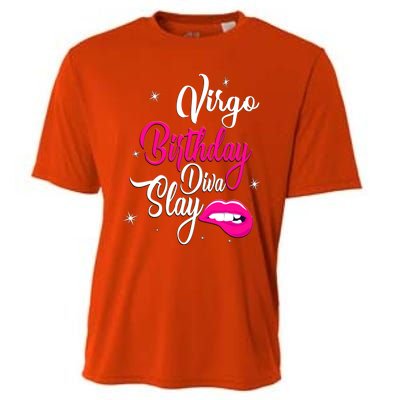 Virgo Zodiac September August Virgo Birthday Diva Slay Cute Gift Cooling Performance Crew T-Shirt