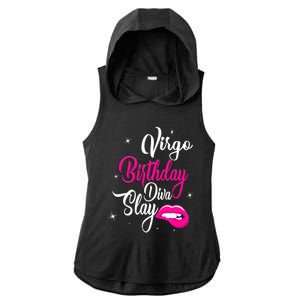 Virgo Zodiac September August Virgo Birthday Diva Slay Cute Gift Ladies PosiCharge Tri-Blend Wicking Draft Hoodie Tank