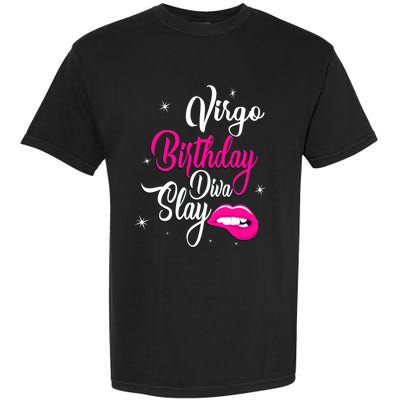 Virgo Zodiac September August Virgo Birthday Diva Slay Cute Gift Garment-Dyed Heavyweight T-Shirt