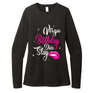 Virgo Zodiac September August Virgo Birthday Diva Slay Cute Gift Womens CVC Long Sleeve Shirt