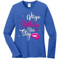 Virgo Zodiac September August Virgo Birthday Diva Slay Cute Gift Ladies Long Sleeve Shirt