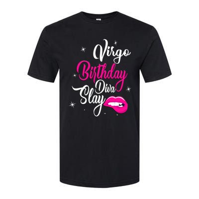 Virgo Zodiac September August Virgo Birthday Diva Slay Cute Gift Softstyle CVC T-Shirt