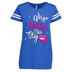 Virgo Zodiac September August Virgo Birthday Diva Slay Cute Gift Enza Ladies Jersey Football T-Shirt