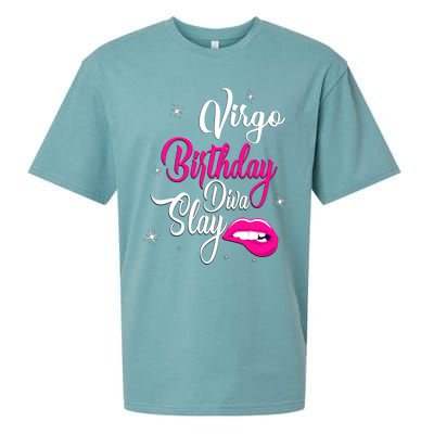 Virgo Zodiac September August Virgo Birthday Diva Slay Cute Gift Sueded Cloud Jersey T-Shirt