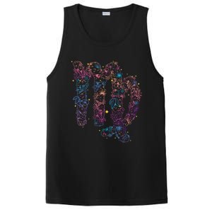 Virgo Zodiac Sign Aesthetic Flower Astrological Astronomy Gift PosiCharge Competitor Tank