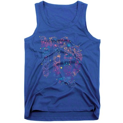 Virgo Zodiac Sign Aesthetic Flower Astrological Astronomy Gift Tank Top