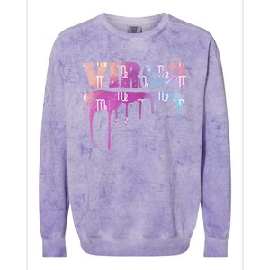 Virgo Zodiac Sign African American Virgo Astrology Gift Colorblast Crewneck Sweatshirt