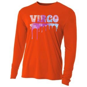 Virgo Zodiac Sign African American Virgo Astrology Gift Cooling Performance Long Sleeve Crew