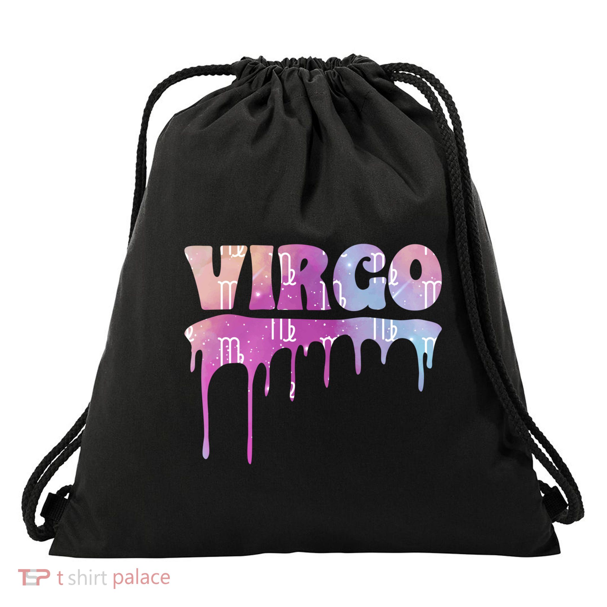 Virgo Zodiac Sign African American Virgo Astrology Gift Drawstring Bag