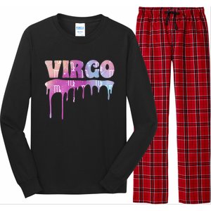 Virgo Zodiac Sign African American Virgo Astrology Gift Long Sleeve Pajama Set