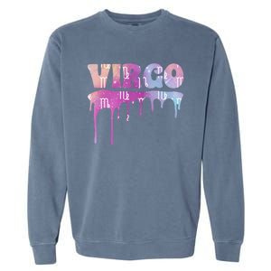 Virgo Zodiac Sign African American Virgo Astrology Gift Garment-Dyed Sweatshirt