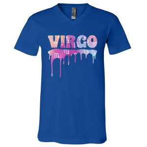 Virgo Zodiac Sign African American Virgo Astrology Gift V-Neck T-Shirt