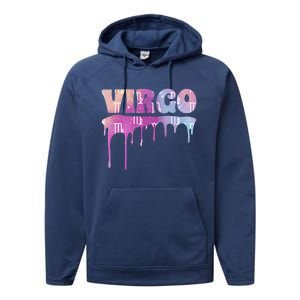 Virgo Zodiac Sign African American Virgo Astrology Gift Performance Fleece Hoodie