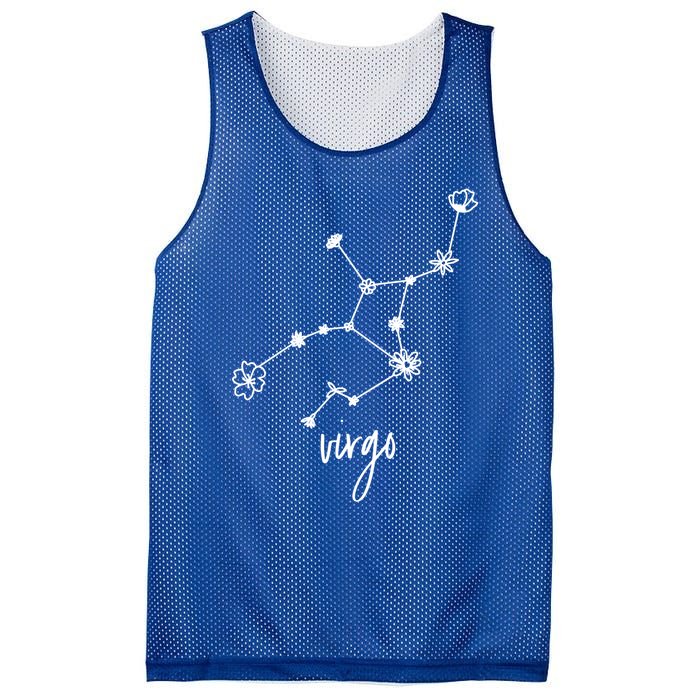 Virgo Zodiac Sign August September Birthday Floral Gift Mesh Reversible Basketball Jersey Tank