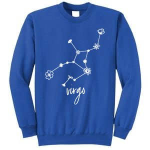 Virgo Zodiac Sign August September Birthday Floral Gift Tall Sweatshirt