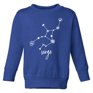 Virgo Zodiac Sign August September Birthday Floral Gift Toddler Sweatshirt