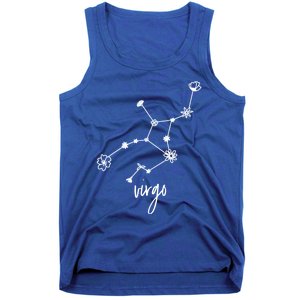 Virgo Zodiac Sign August September Birthday Floral Gift Tank Top