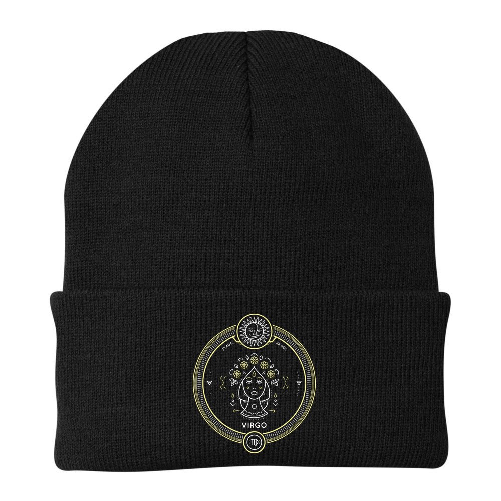 Virgo Zodiac Sign Horoscope Symbol Astrology Astronomy Beanie
