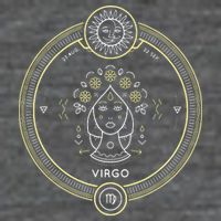 Virgo Zodiac Sign Horoscope Symbol Astrology Astronomy Womens T-Shirt
