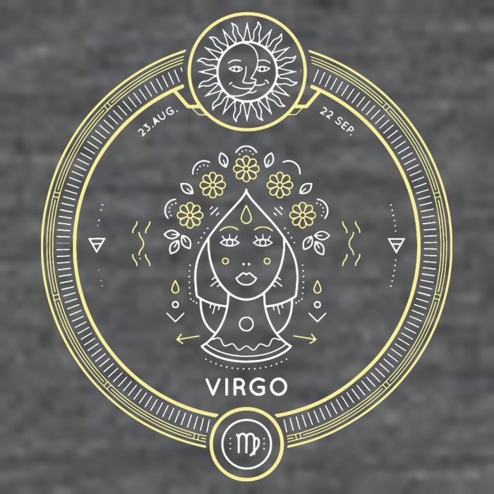 Virgo Zodiac Sign Horoscope Symbol Astrology Astronomy Womens T-Shirt