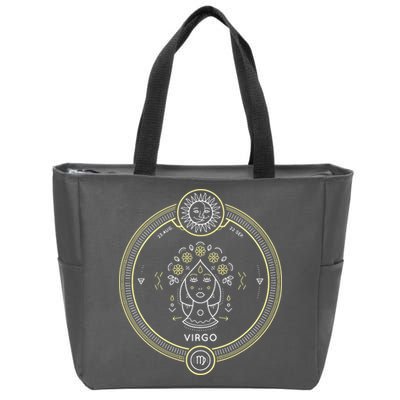 Virgo Zodiac Sign Horoscope Symbol Astrology Astronomy Zip Tote Bag