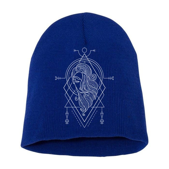 Virgo Zodiac Sign Boho Graphic Birthday Virgo Funny Gift Short Acrylic Beanie