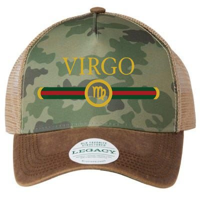 Virgo Zodiac Sep August Birthday Graphic Art Virgo Sign Legacy Tie Dye Trucker Hat