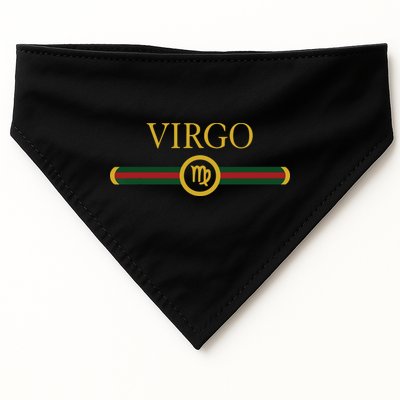 Virgo Zodiac Sep August Birthday Graphic Art Virgo Sign USA-Made Doggie Bandana