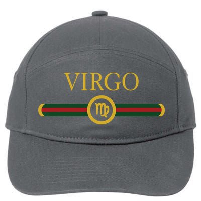 Virgo Zodiac Sep August Birthday Graphic Art Virgo Sign 7-Panel Snapback Hat