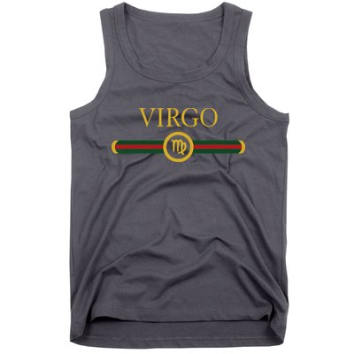 Virgo Zodiac Sep August Birthday Graphic Art Virgo Sign Tank Top