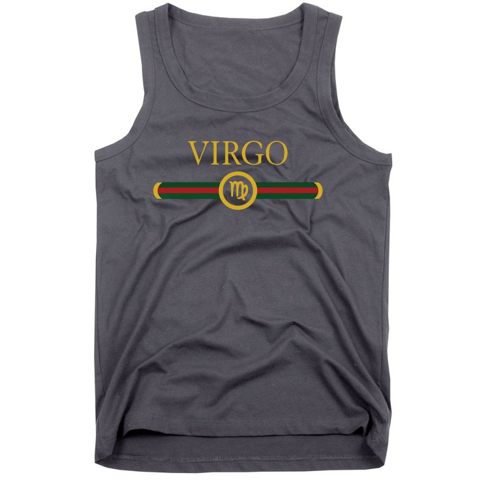 Virgo Zodiac Sep August Birthday Graphic Art Virgo Sign Tank Top