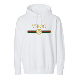 Virgo Zodiac Sep August Birthday Graphic Art Virgo Sign Garment-Dyed Fleece Hoodie