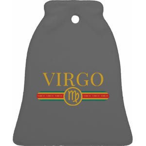 Virgo Zodiac Sign Astrology Horoscope Fashion Ceramic Bell Ornament