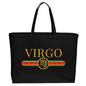 Virgo Zodiac Sign Astrology Horoscope Fashion Cotton Canvas Jumbo Tote