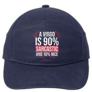 Virgo Zodiac Sign Facts Funny Birthday Astrology Horoscope Gift 7-Panel Snapback Hat