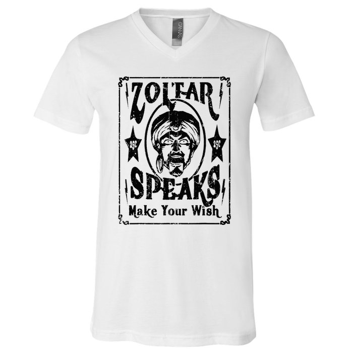 Vintage Zoltar Speaks Make Your Wish V-Neck T-Shirt