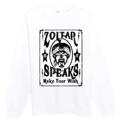 Vintage Zoltar Speaks Make Your Wish Premium Crewneck Sweatshirt