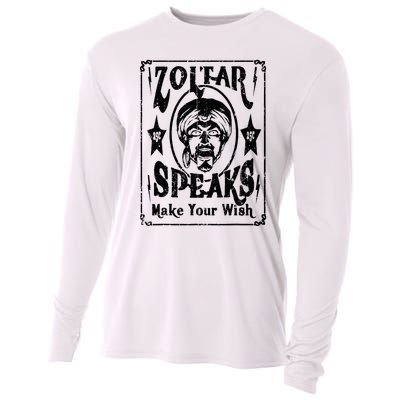 Vintage Zoltar Speaks Make Your Wish Cooling Performance Long Sleeve Crew