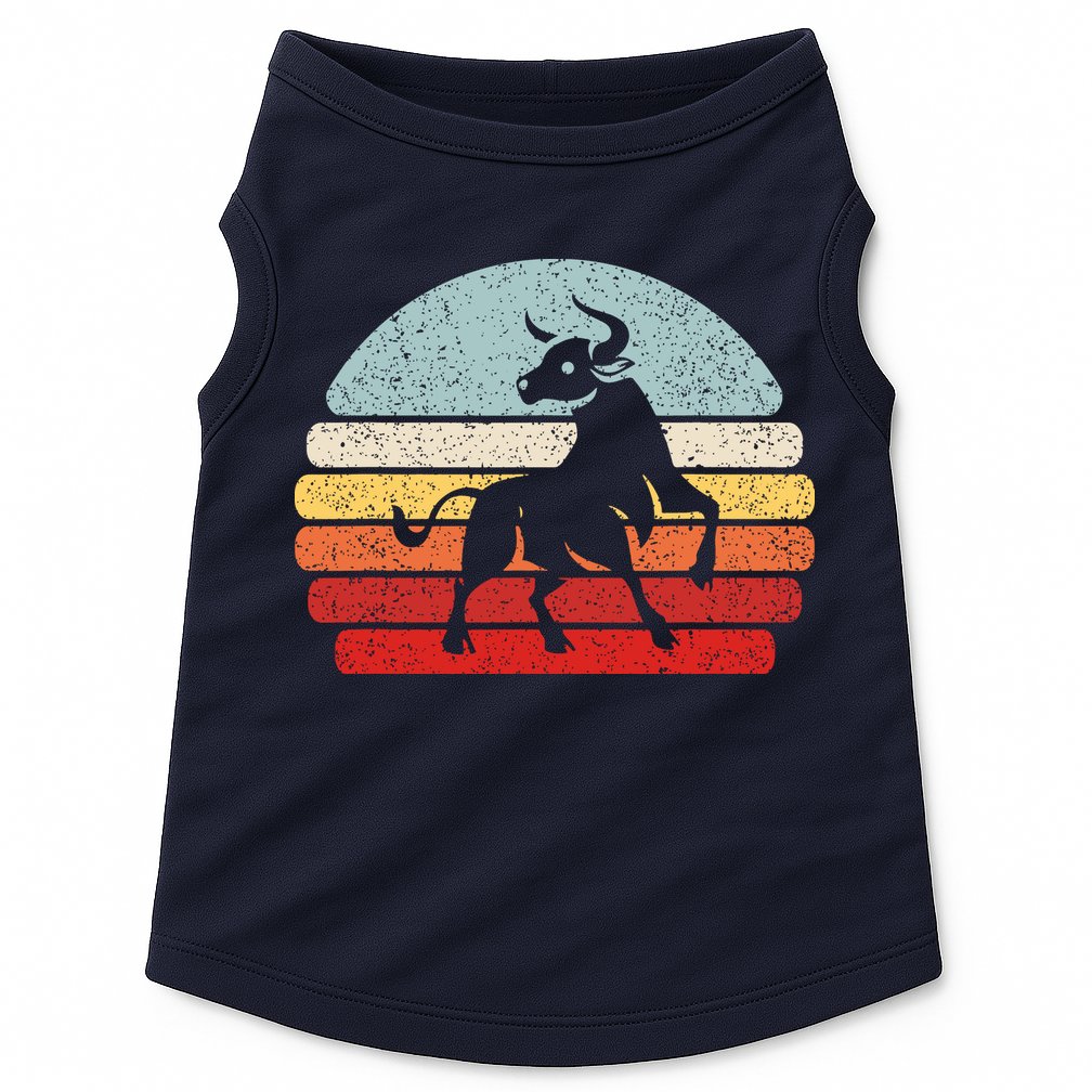 Vintage Zodiac Sign Taurus Doggie Tank