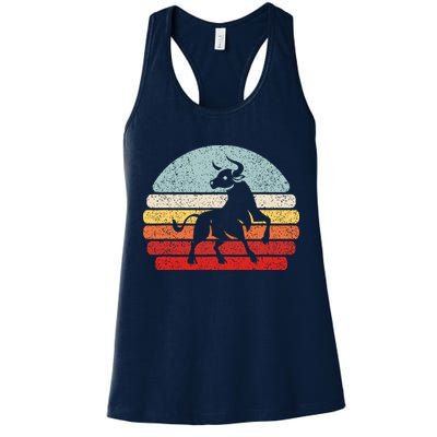 Vintage Zodiac Sign Taurus Womens Tank Top