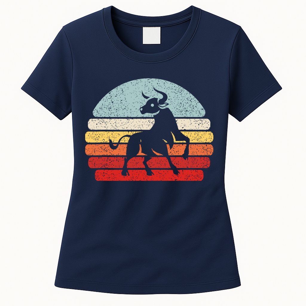Vintage Zodiac Sign Taurus Womens T-Shirt