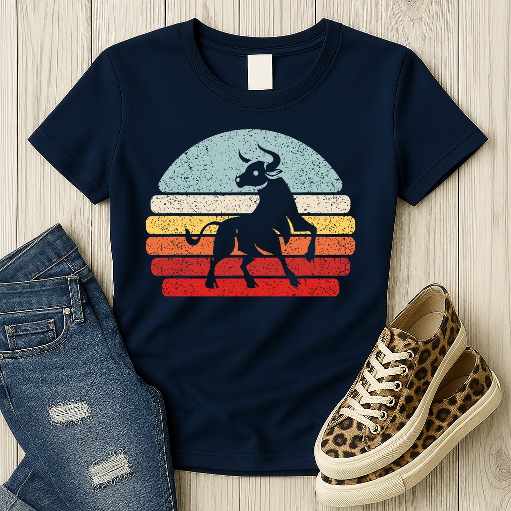 Vintage Zodiac Sign Taurus Womens T-Shirt