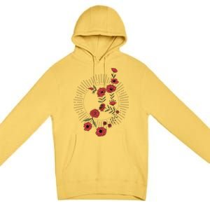 Virgo Zodiac Sign Planet Mercury Floral Stars Cute Gift Premium Pullover Hoodie