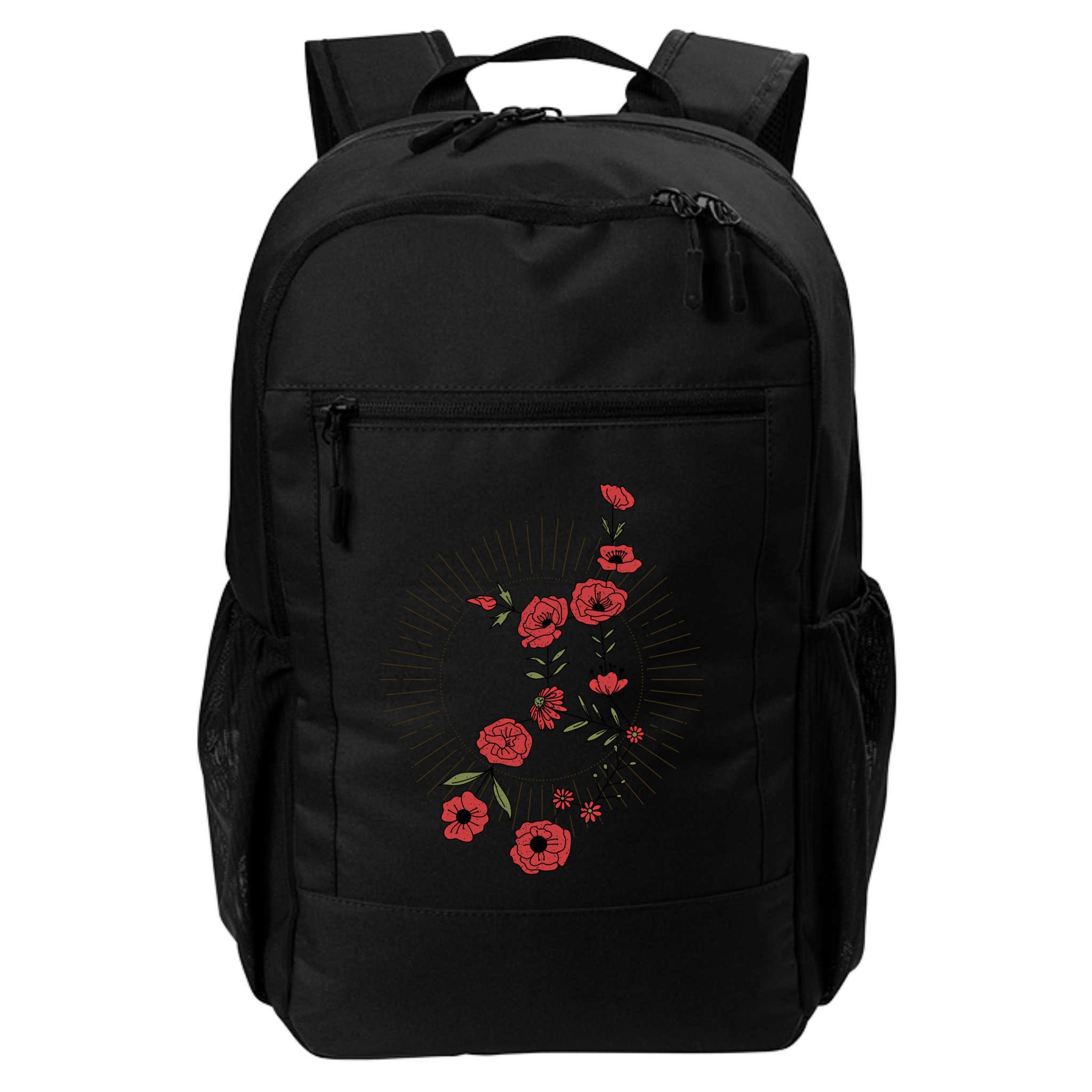 Virgo Zodiac Sign Planet Mercury Floral Stars Cute Gift Backpack