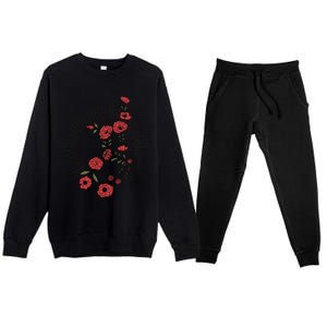 Virgo Zodiac Sign Planet Mercury Floral Stars Cute Gift Premium Crewneck Sweatsuit Set