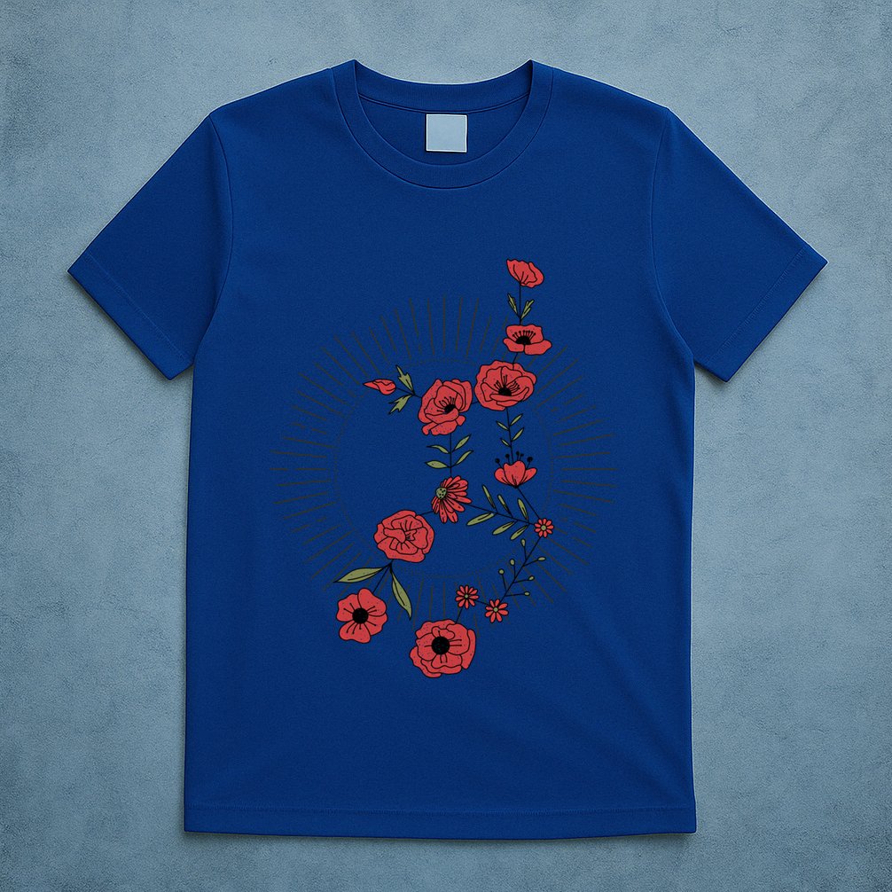 Virgo Zodiac Sign Planet Mercury Floral Stars Cute Gift T-Shirt